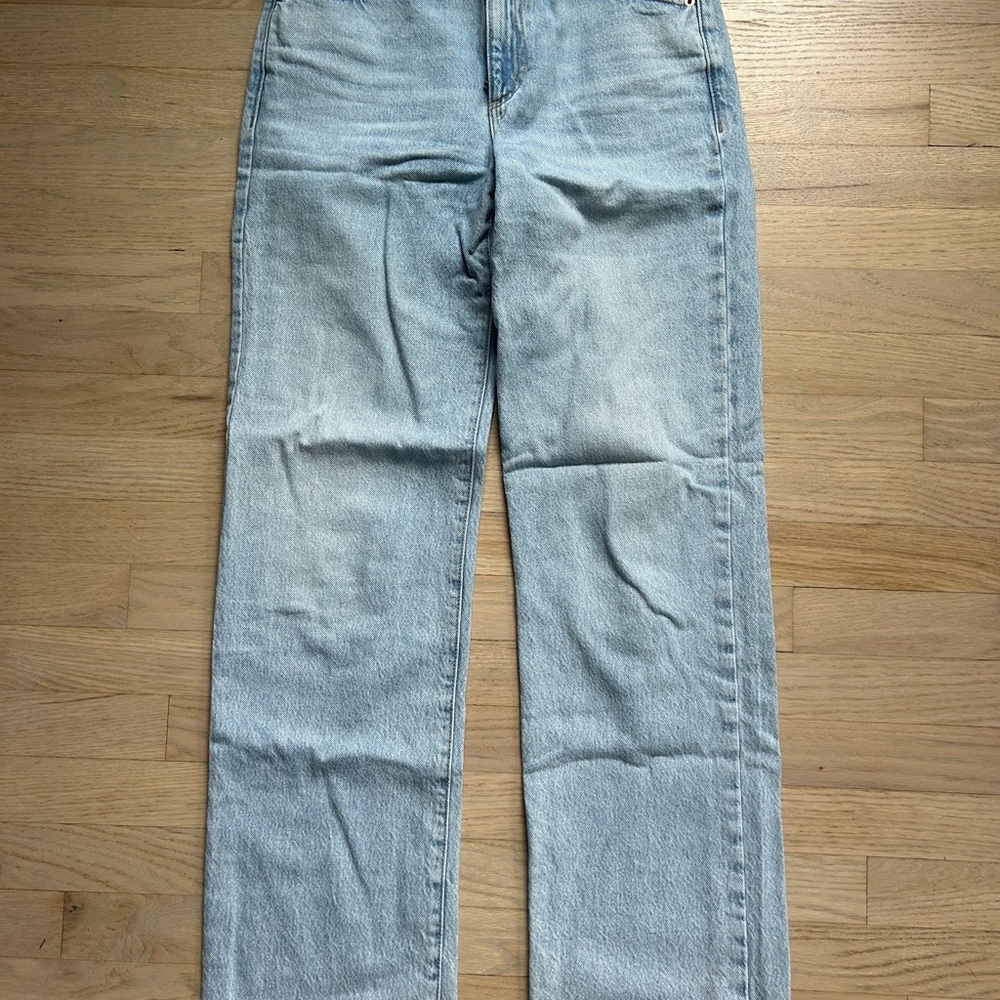 Garage Light Blue Straight Leg Jeans
